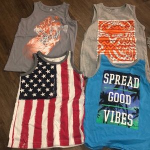 4 boys tanks
